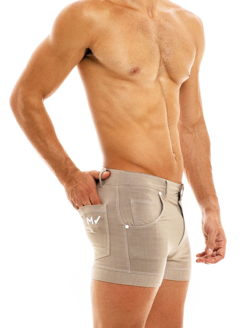 Jean Bikini Briefs Men - Stud Zipper Underwear